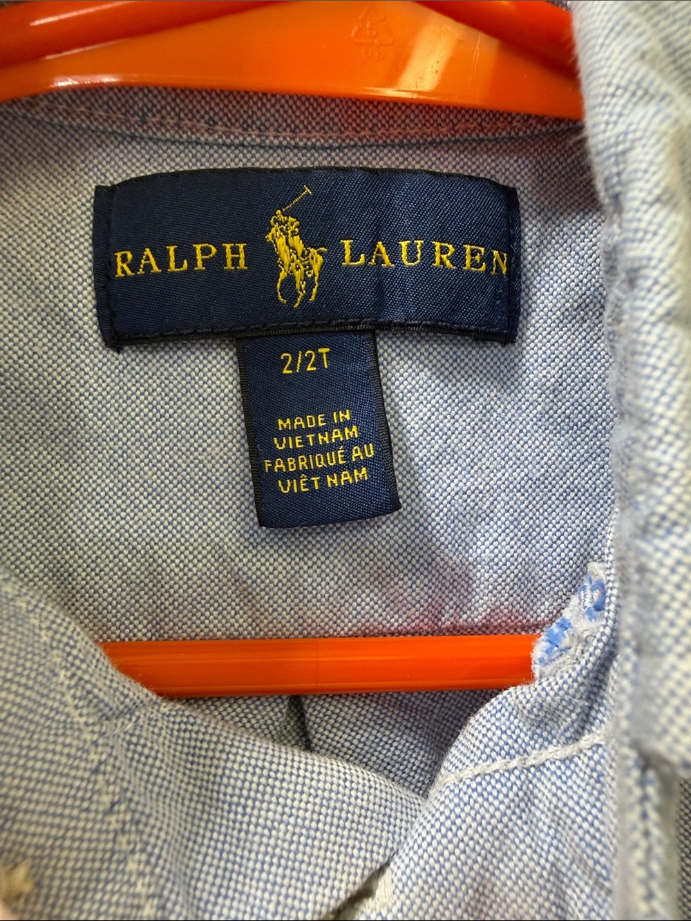 Ralph Lauren Light Blue Oxford Button-Down Shirt with Pony Embroidery - Picture 2 of 5